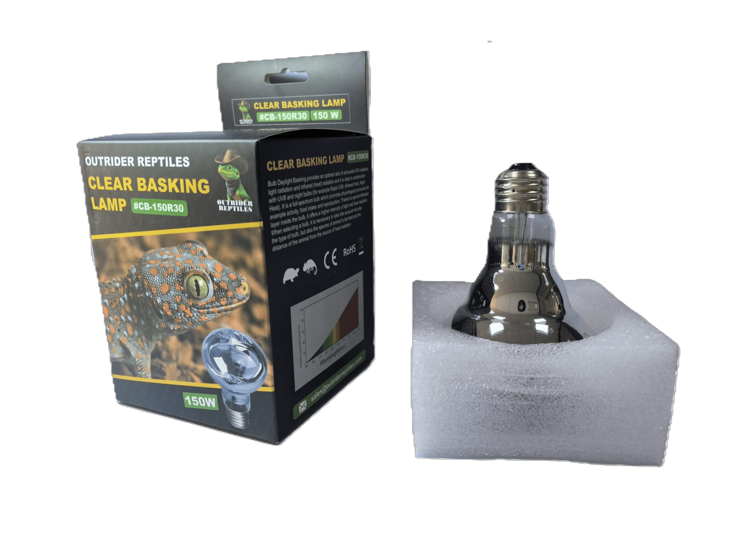 Clear Basking Lamp — Outrider Reptiles